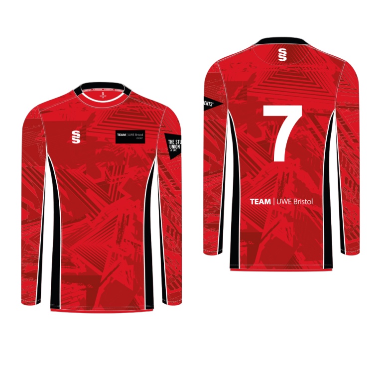 University of West England – Indoor Cricket Long Sleeve Shirt – Men's Fit