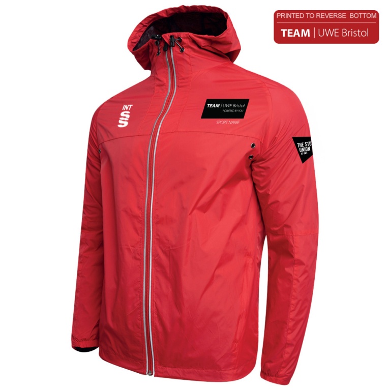 UWE Students - Dual Full Zip Training Jacket - Red - Unisex Fit