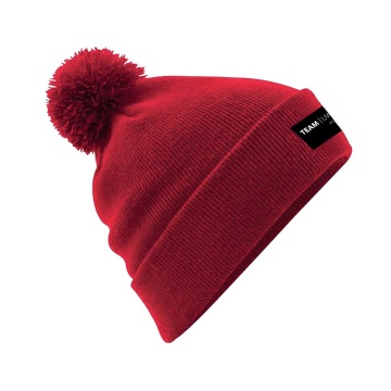 Original Pom Pom Beanie : Red