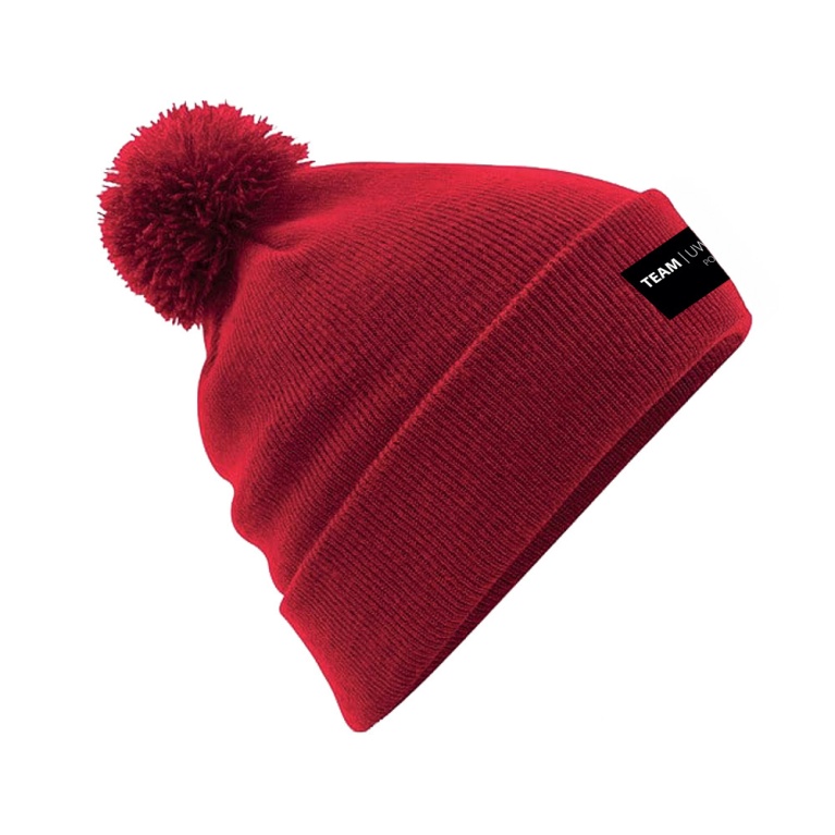 Original Pom Pom Beanie : Red