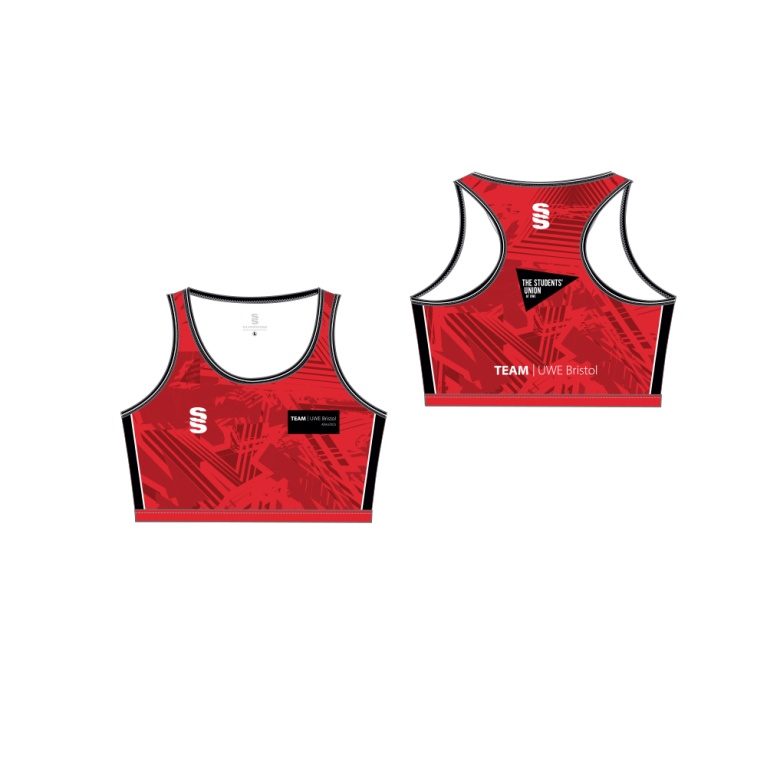 University of West England – Athletics Crop Top – Women's Fit