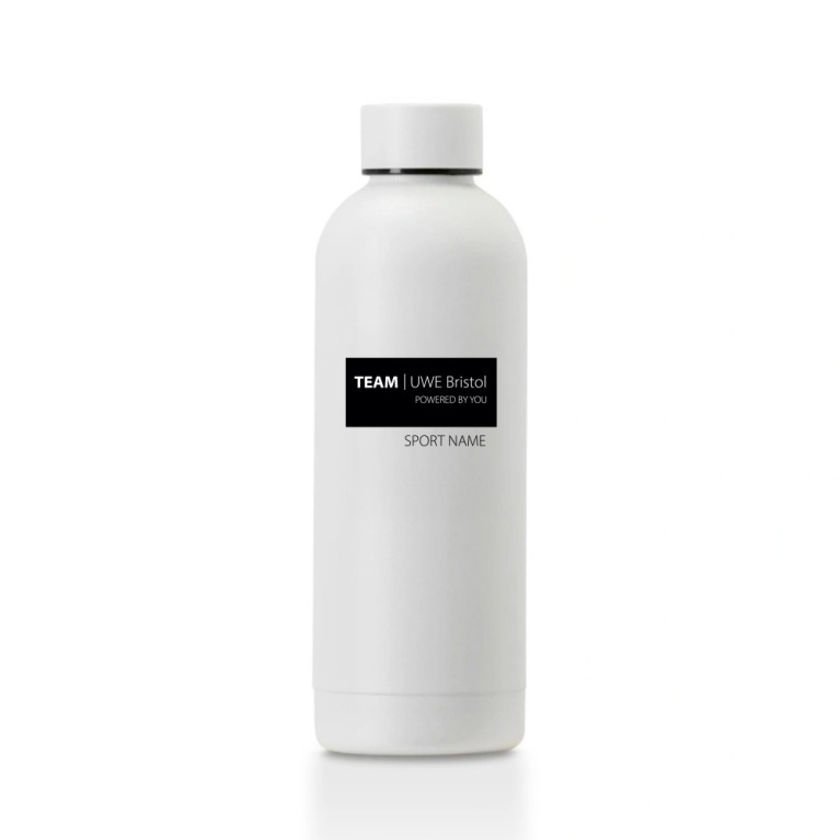 UWE Students - Stainless Steel Bottle - 500ML - White